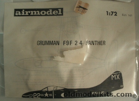 Airmodel 1/72 Grumman F9F-2 / F9F-4 Panther - (F9F2 F9F4), 141 plastic model kit